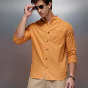 Men's Casual Regular Fit Shirt | Brown