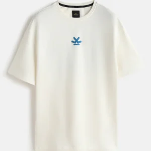 Puff Printed Oversized T-Shirt | Off White